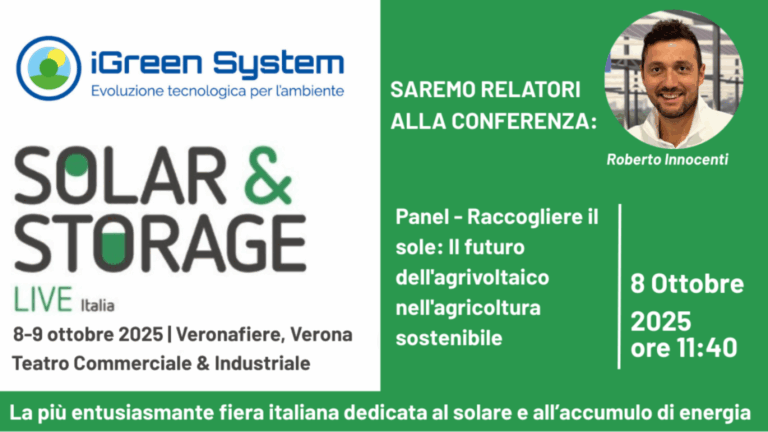Scopri di più sull'articolo iGreen System a Solar&Storage Live Italia 2025
